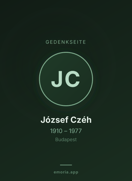 Gedenkportrait von József Czéh