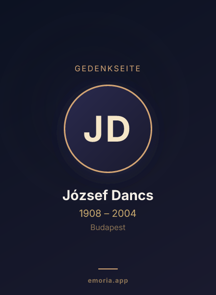 Gedenkportrait von József Dancs
