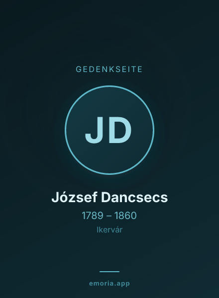 Gedenkportrait von József Dancsecs