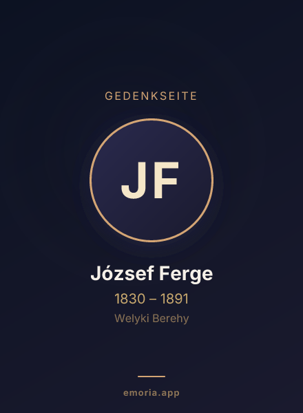 Gedenkportrait von József Ferge