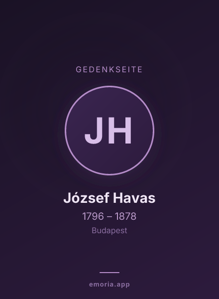 Gedenkportrait von József Havas