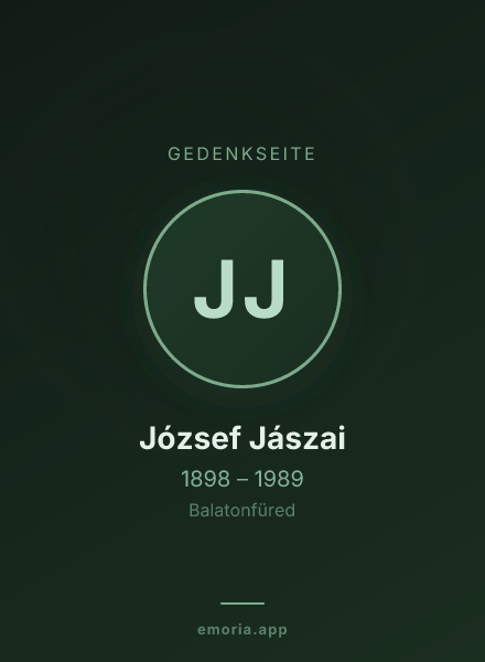 Gedenkportrait von József Jászai