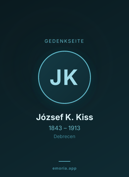 Gedenkportrait von József K. Kiss