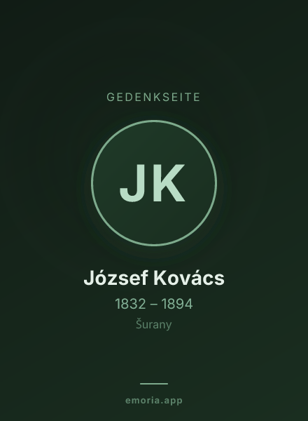 Gedenkportrait von József Kovács