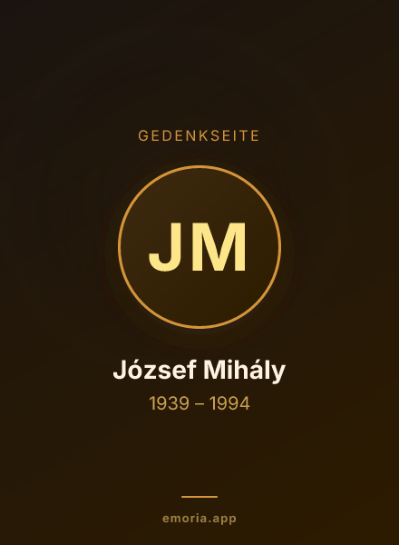 Gedenkportrait von József Mihály