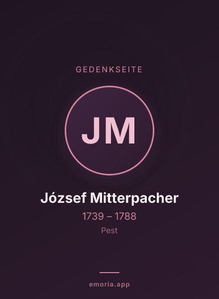 Gedenkportrait von József Mitterpacher