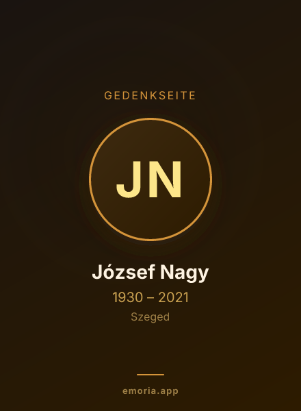 Gedenkportrait von József Nagy