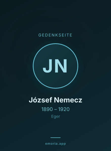 Gedenkportrait von József Nemecz