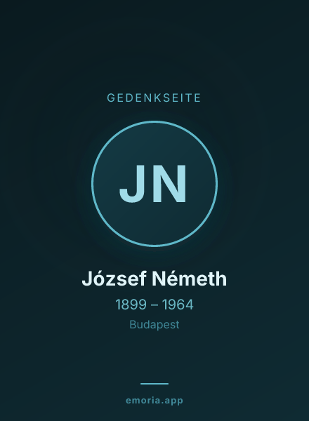 Gedenkportrait von József Németh