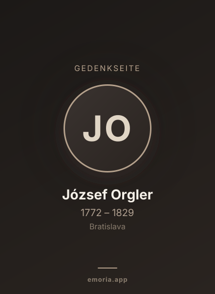 Gedenkportrait von József Orgler