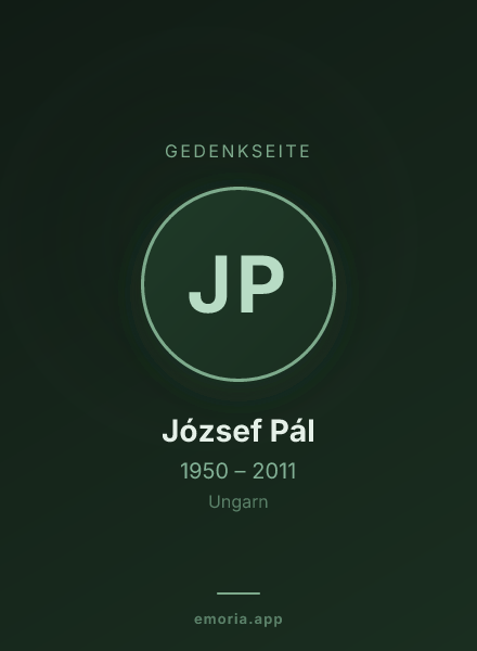 Gedenkportrait von József Pál