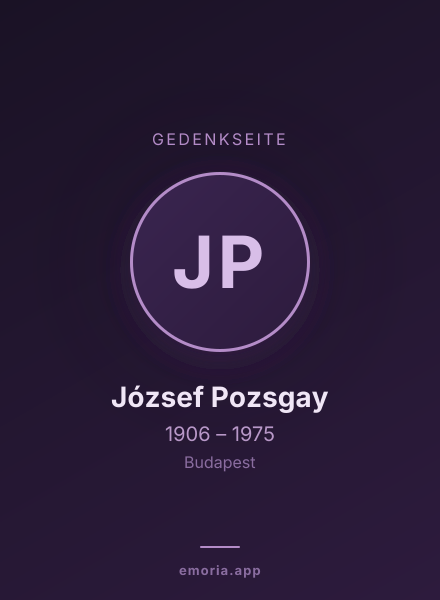 Gedenkportrait von József Pozsgay