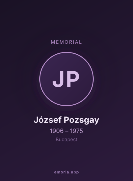 Memorial portrait of József Pozsgay
