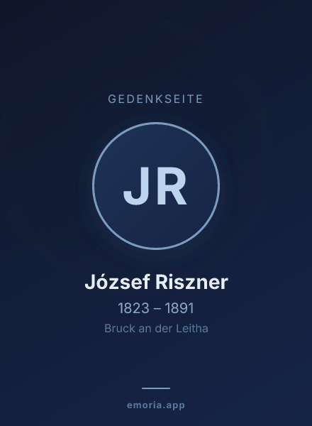 Gedenkportrait von József Riszner