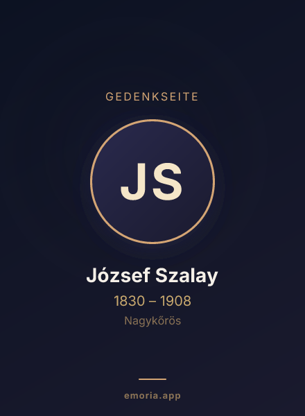 Gedenkportrait von József Szalay