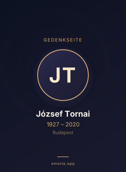 Gedenkportrait von József Tornai