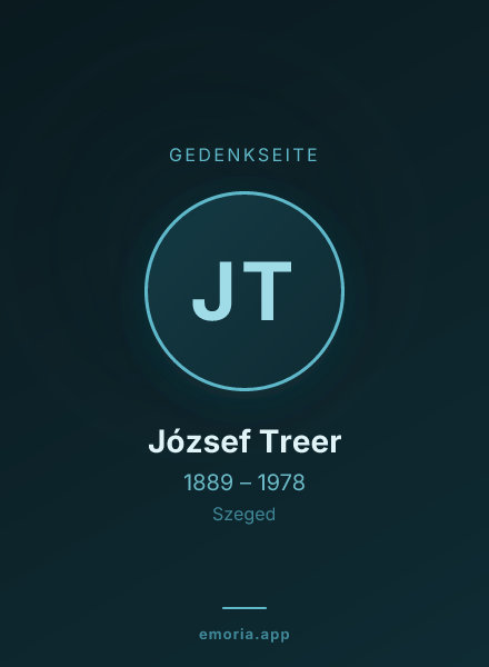 Gedenkportrait von József Treer