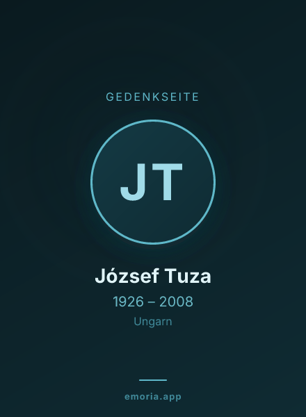 Gedenkportrait von József Tuza