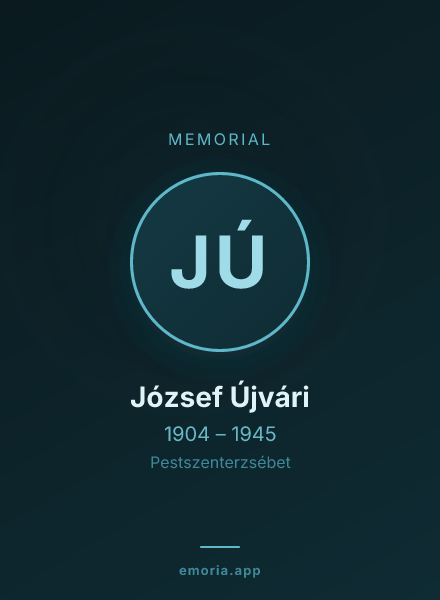 Memorial portrait of József Újvári