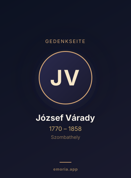 Gedenkportrait von József Várady