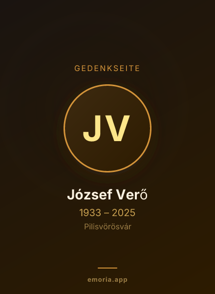 Gedenkportrait von József Verő