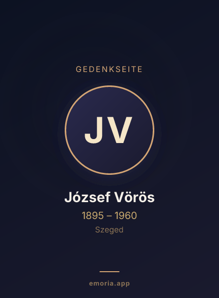 Gedenkportrait von József Vörös