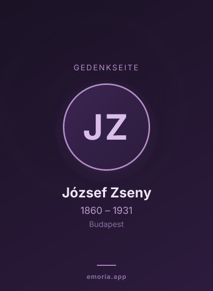 Gedenkportrait von József Zseny