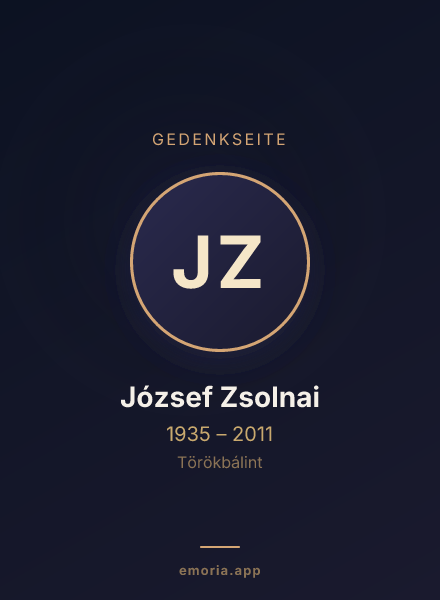 Gedenkportrait von József Zsolnai