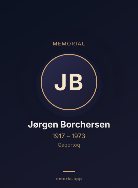 Memorial portrait of Jørgen Borchersen