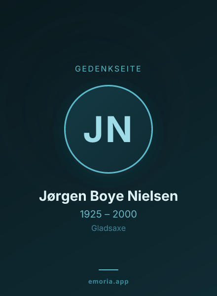 Gedenkportrait von Jørgen Boye Nielsen