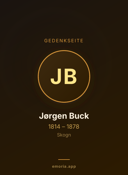 Gedenkportrait von Jørgen Buck