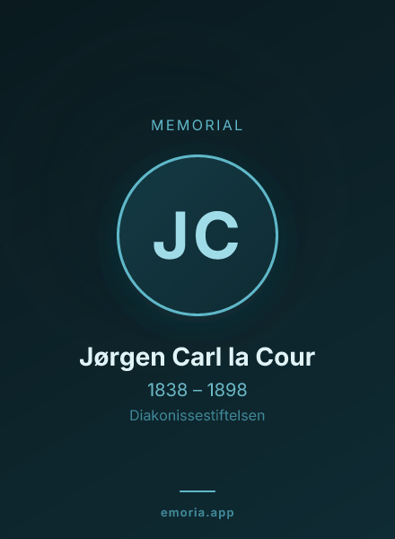 Memorial portrait of Jørgen Carl la Cour