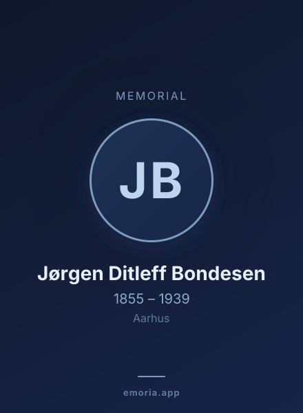 Memorial portrait of Jørgen Ditleff Bondesen