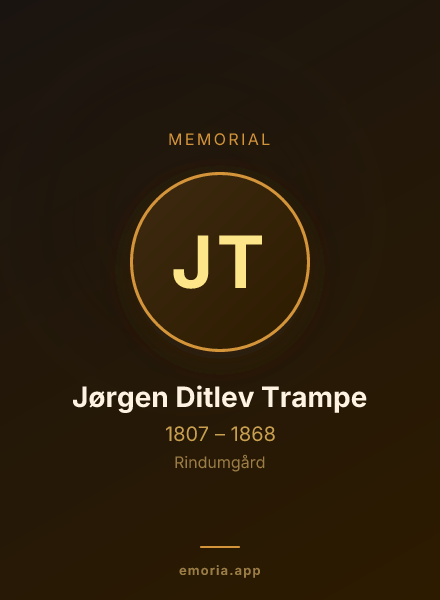 Memorial portrait of Jørgen Ditlev Trampe
