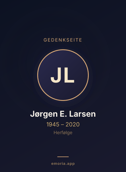 Gedenkportrait von Jørgen E. Larsen