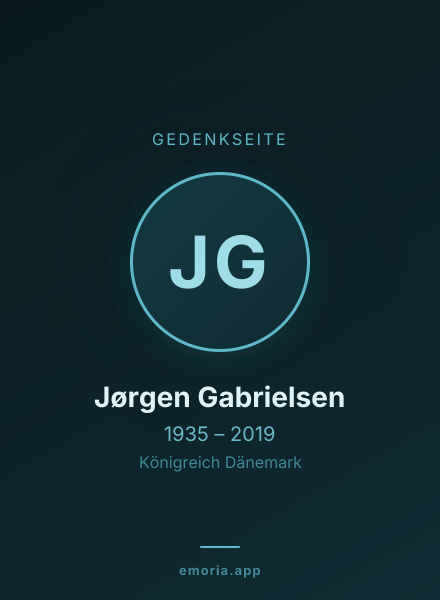 Gedenkportrait von Jørgen Gabrielsen