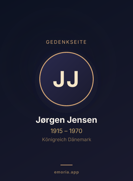 Gedenkportrait von Jørgen Jensen