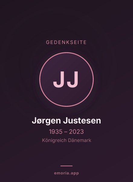 Gedenkportrait von Jørgen Justesen