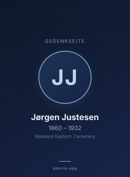 Gedenkportrait von Jørgen Justesen