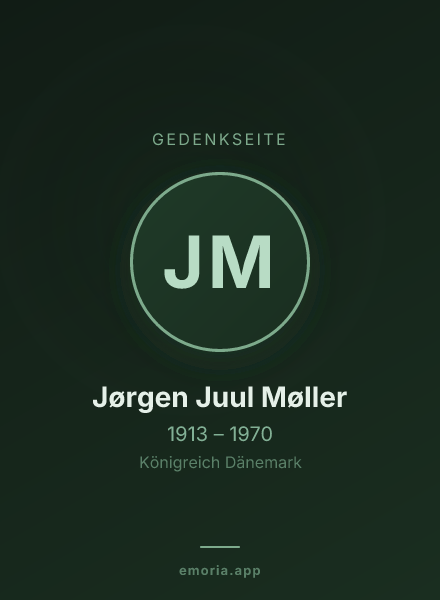 Gedenkportrait von Jørgen Juul Møller