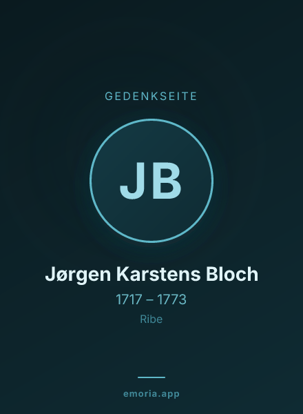 Gedenkportrait von Jørgen Karstens Bloch