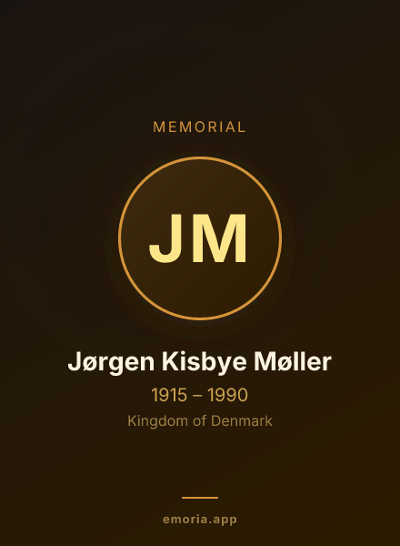 Memorial portrait of Jørgen Kisbye Møller