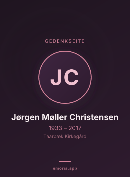 Gedenkportrait von Jørgen Møller Christensen