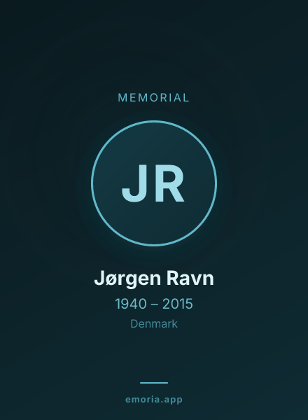 Memorial portrait of Jørgen Ravn