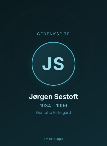 Gedenkportrait von Jørgen Sestoft