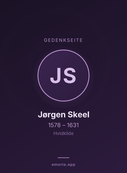 Gedenkportrait von Jørgen Skeel