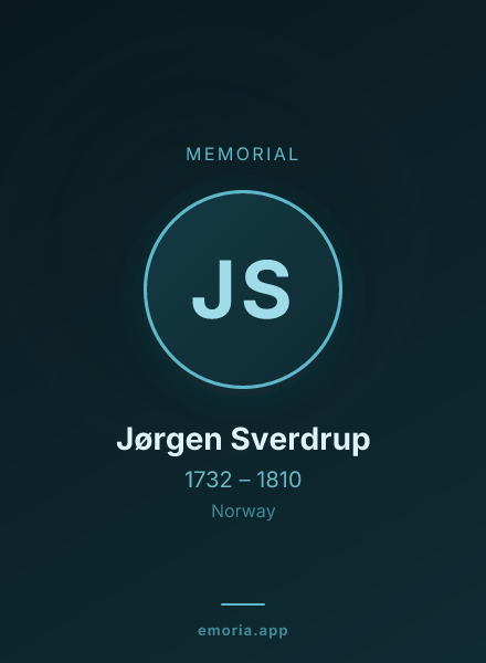 Memorial portrait of Jørgen Sverdrup