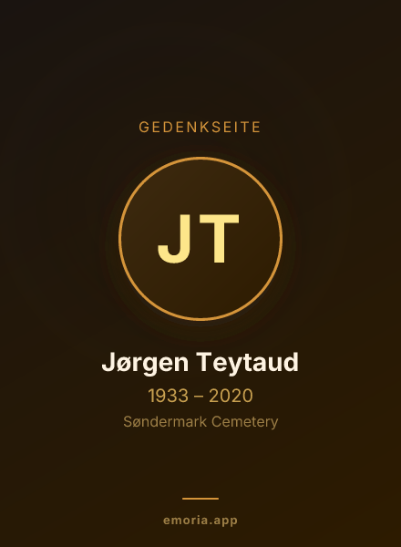 Gedenkportrait von Jørgen Teytaud