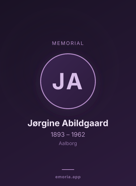 Memorial portrait of Jørgine Abildgaard