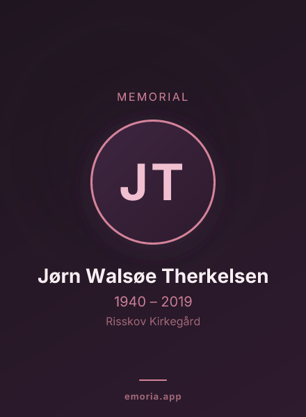 Memorial portrait of Jørn Walsøe Therkelsen